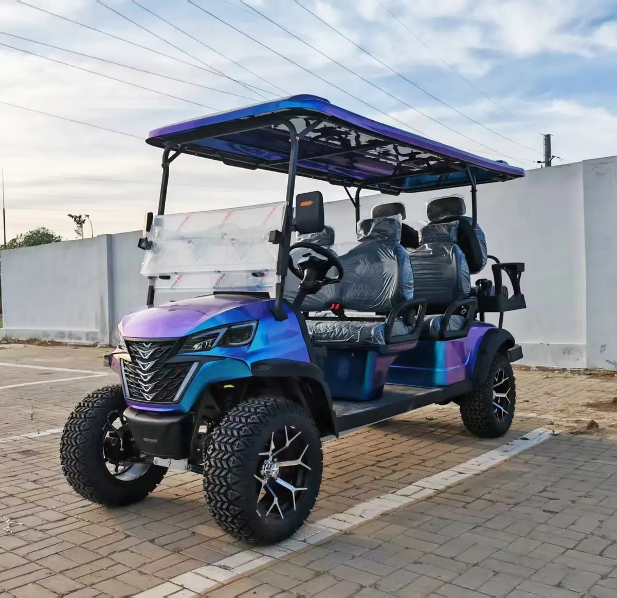Customized golf cart photo
